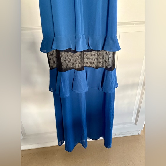 NWT BCBGeneration Lace-Inset Tiered Ruffled Maxi Dress - Size 2 - Picture 14 of 15